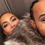 Kim Kardashian Cuddles Up to Lewis Hamilton in New Selfies