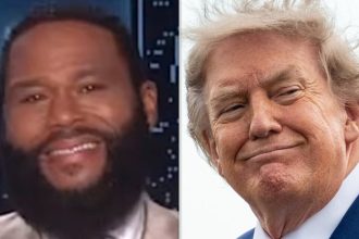 ‘Kimmel’ Guest Host Anthony Anderson Trolls Trump With Melania Joke