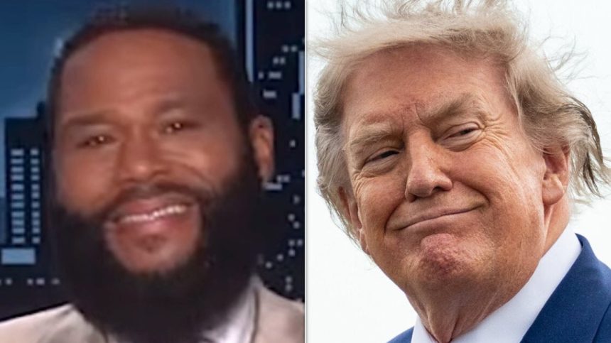 ‘Kimmel’ Guest Host Anthony Anderson Trolls Trump With Melania Joke