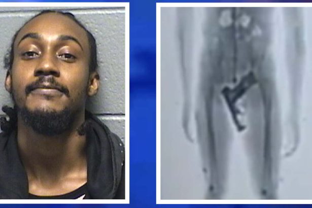 Man in custody for resisting CPD found with loaded gun in crotch at courthouse door, officials say