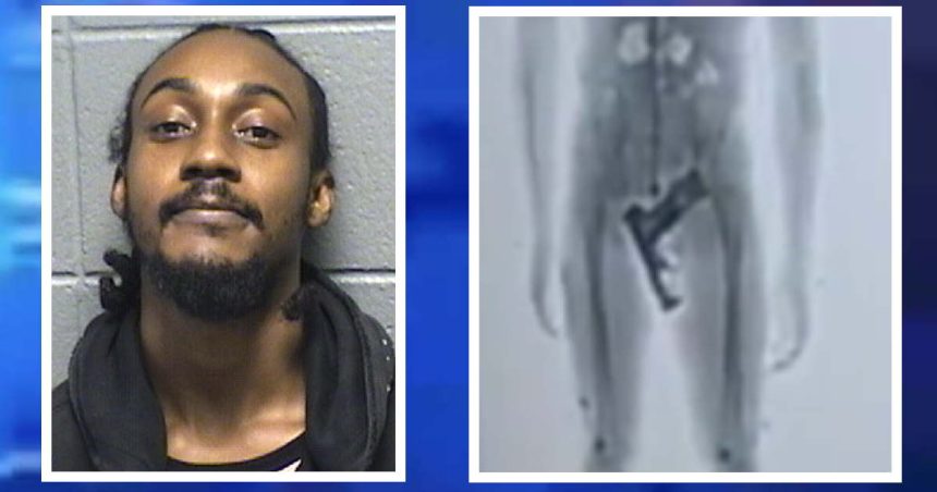 Man in custody for resisting CPD found with loaded gun in crotch at courthouse door, officials say
