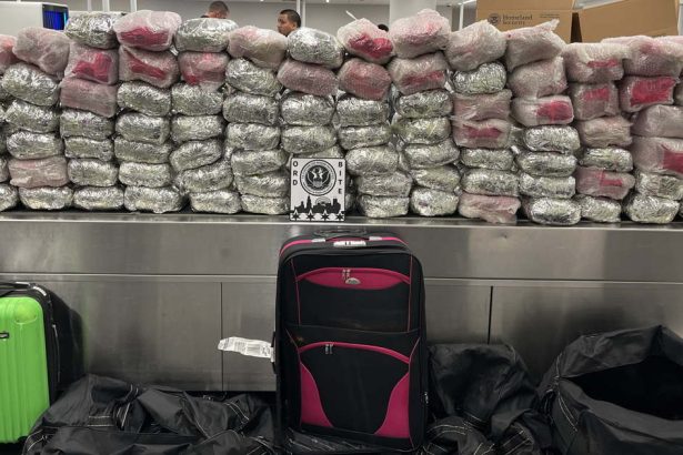 Men packed 750 pounds of stimulant into 12 suitcases on flight to O’Hare, prosecutors say
