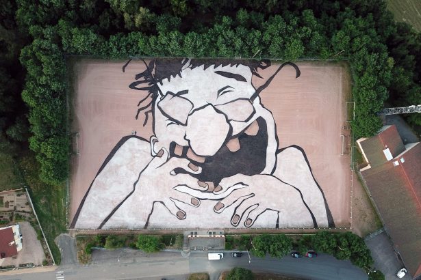 Monumental Joyful Murals by Ella & Pitr Fill Urban Rooftops and Fields — Colossal