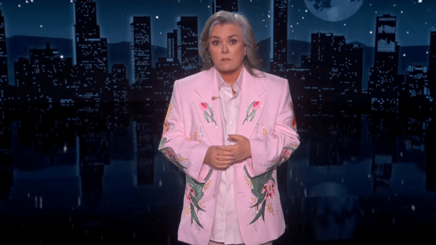 Rosie O’Donnell Hosts ‘Kimmel,’ Slams Trump as ‘Mango Mussolini’