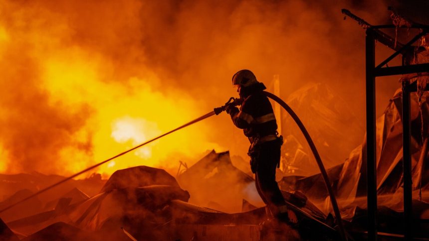 Russian missile and drone barrage in Ukrainian capital region kills 17 : NPR
