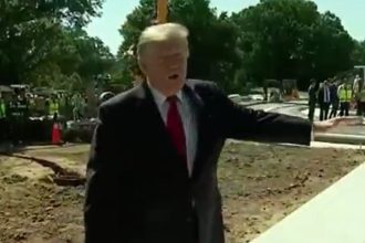 Trump Gets Unleashed Outside The White House To Rant Like A Loon About Grass