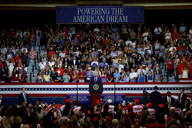 Trump is finally hitting the campaign trail. It’s not for a battleground member.