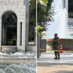 Vandals deface World War II memorial fountain with bubble soap, red graffiti in ‘deranged’ attack on DC landmark