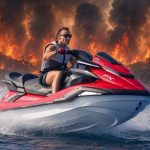 While France Burns, Macron Goes off Holidaying in the Riviera *  * by Paul Serran