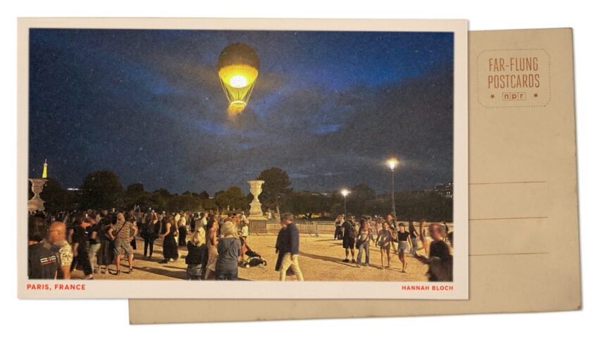Greetings from Paris, where the 2024 Olympics balloon rises again : NPR