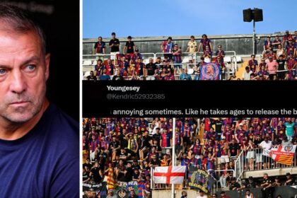 Fans call out Barcelona star for his showing despite their 5-1 win over Feyenoord in UCL clash