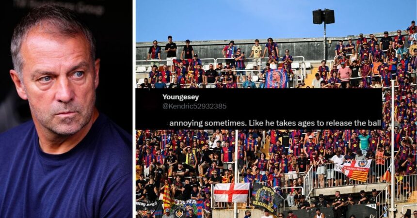 Fans call out Barcelona star for his showing despite their 5-1 win over Feyenoord in UCL clash